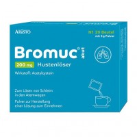 Средство от кашля BROMUC akut 200 mg Hustenlöser Plv.z.H.e.L.z.Einn. 20 шт Aristo Pharma